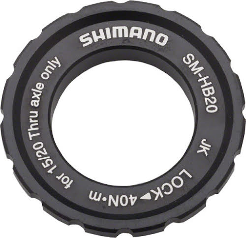 Shimano SM-HB20 15/20mm Axle Hub Centerlock Rotor Lockring