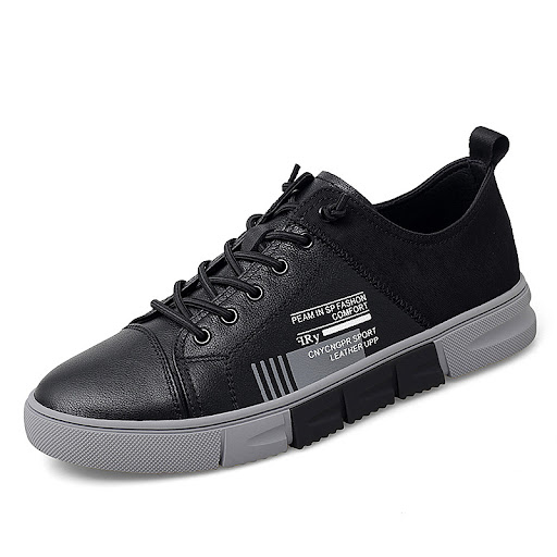 Title 6, Mens Fashion Trend Splicing Leather Shoes. Exp...