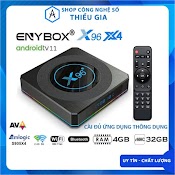 Android Tv Box X96 X4 - Ram 4Gb, Bộ Nhớ 32Gb, Amlogic S905X4, Android 11 Atv, Đầy Đủ Ứng Dụng, Truyền Hình Miễn Phí