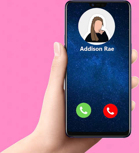 Fake call Addison Rae Prank Proのおすすめ画像1