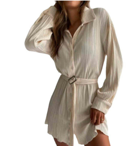 Title 4, Womens Lapel Cardigan Long Sleeve Top with Wai...