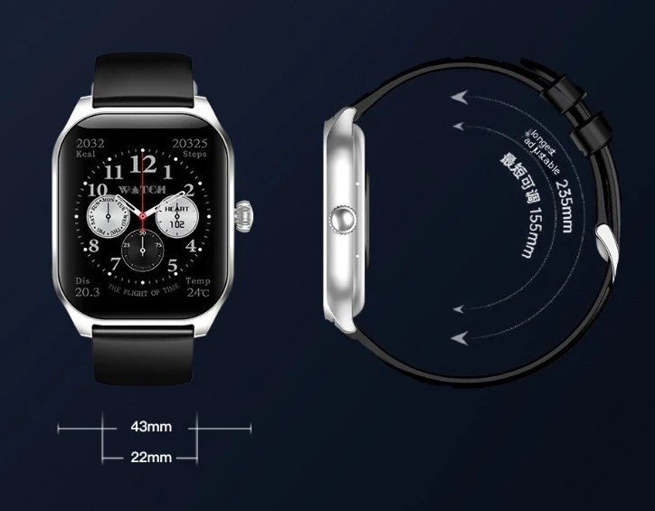 Montre Connectée Écran Couleur Appel Bluetooth Suivi Fitness pour rester connecté, surveiller votre activité et atteindre vos objectifs