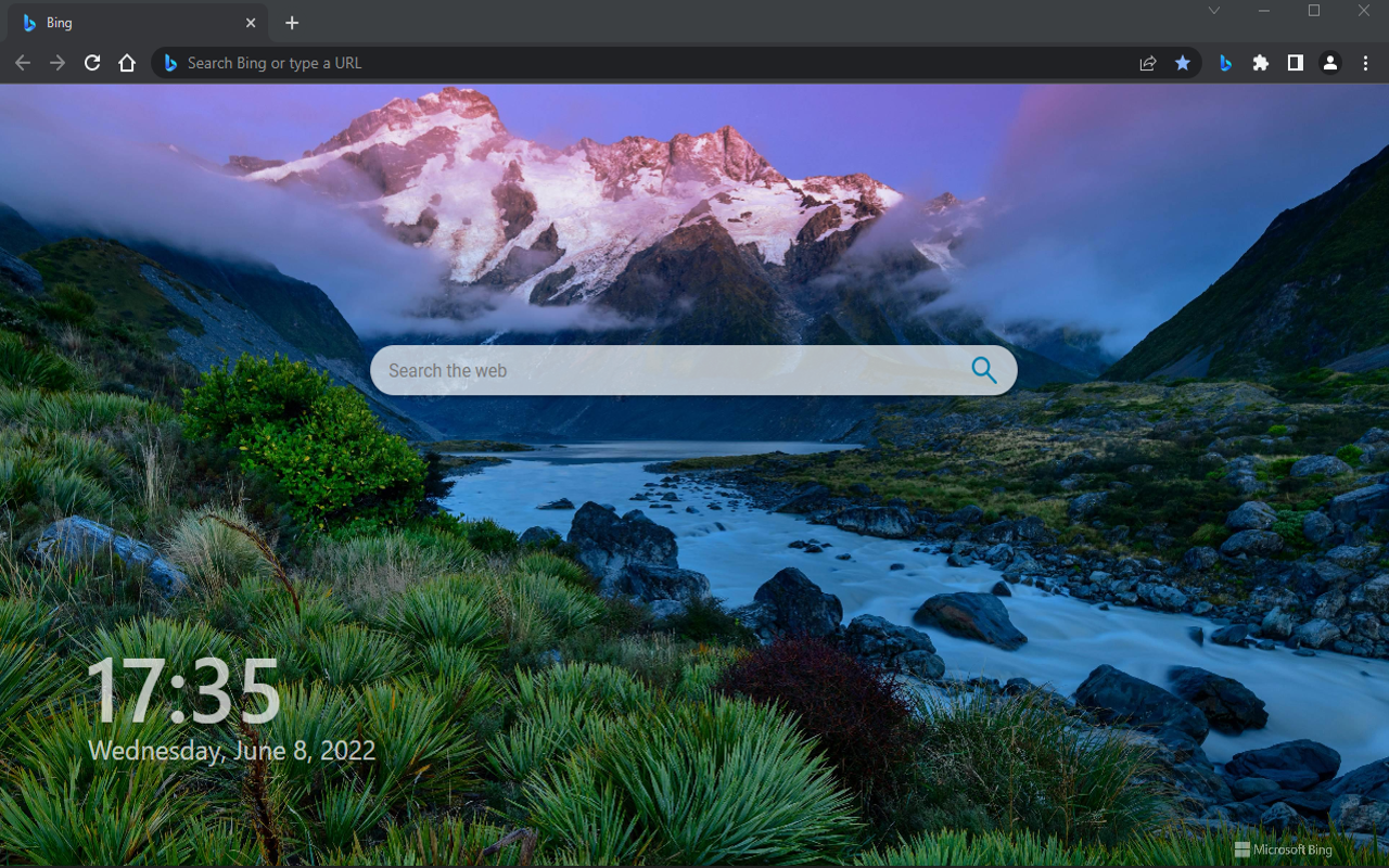 Scenic New Tab with Search Preview image 2