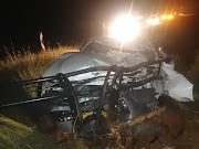 The other bakkie involved in Wednesday's crash.