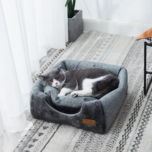 New triangle cat nest closed cat house pet nest warm and thickened deep sleep dog house pet supplies