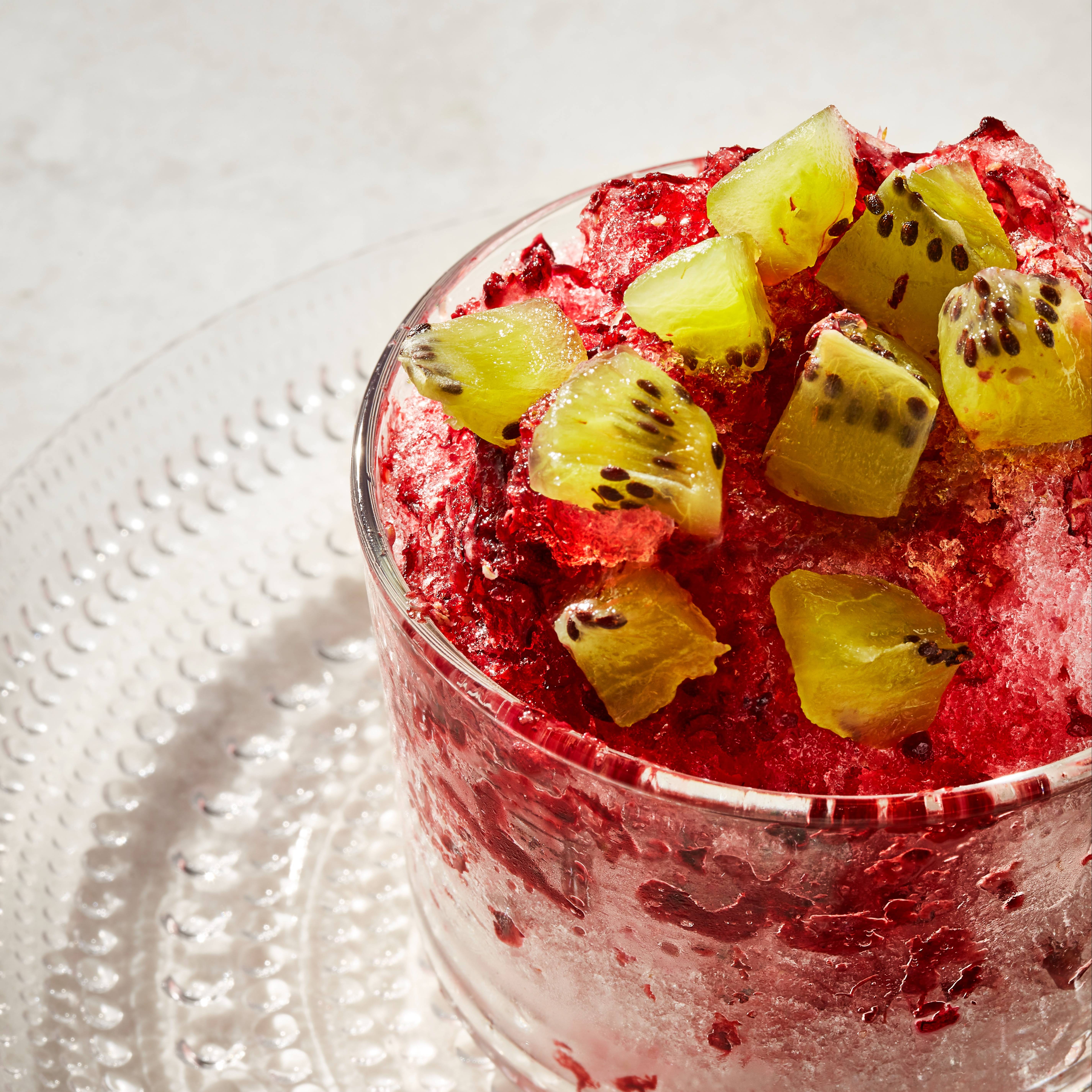 Moscow Mule shaved ice with the ice shave attachment, Recipe