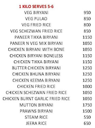 Biryani 1 Kilo menu 1