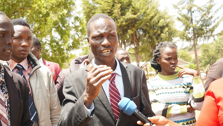 Amos Loroch 24, one of the youths from Tiaty constituency in Baringo county who is undergoing religious training