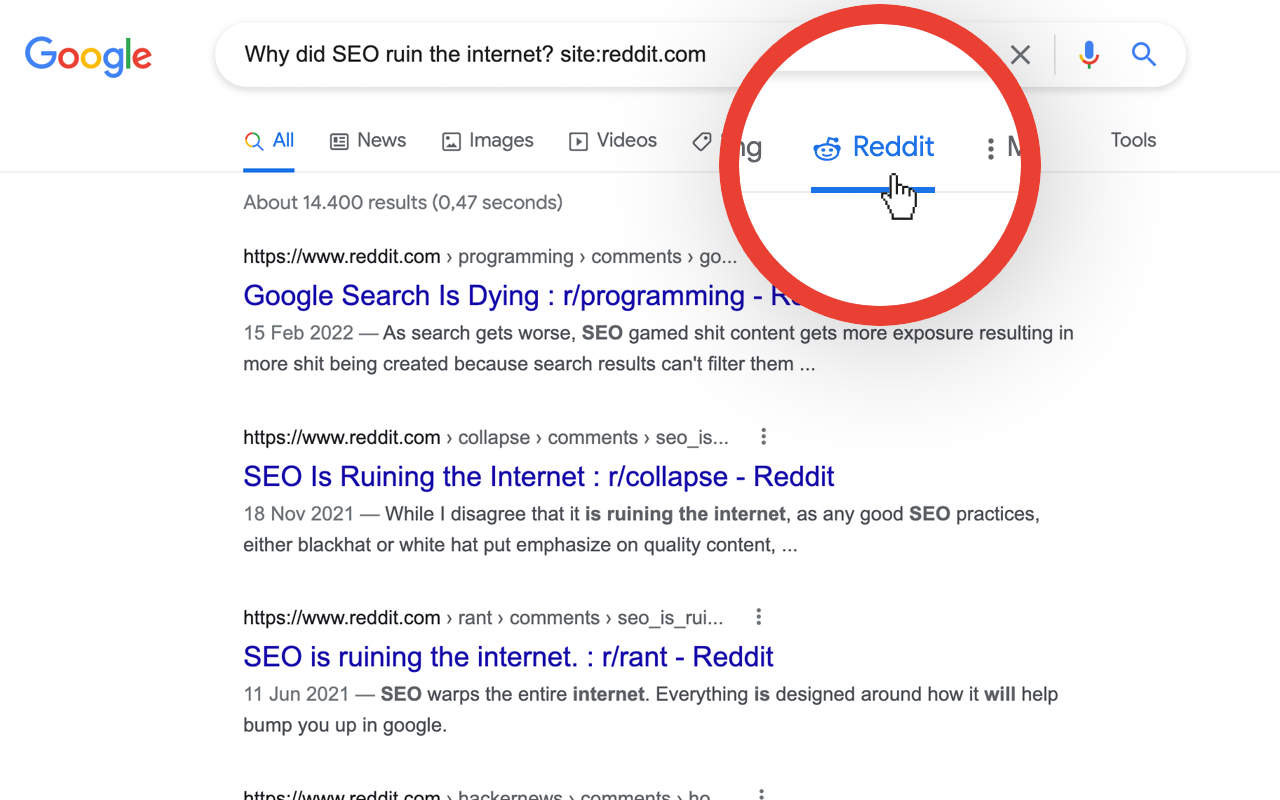 Reddit Search on Google Preview image 1