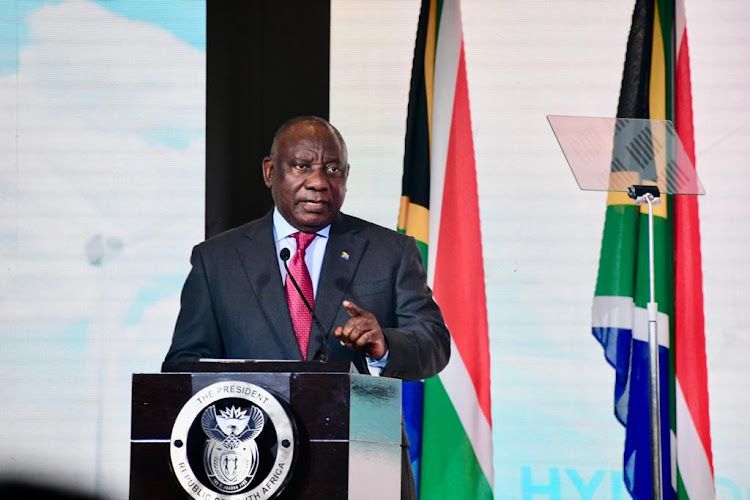 President Cyril Ramaphosa addressed the South African Green Hydrogen Summit in Cape Town on Tuesday.