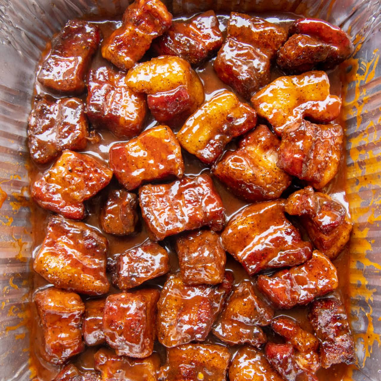 Glazed pork belly recipe