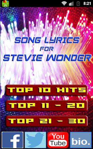 Songs for STEVIE WONDER