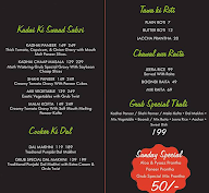 Grub House menu 1