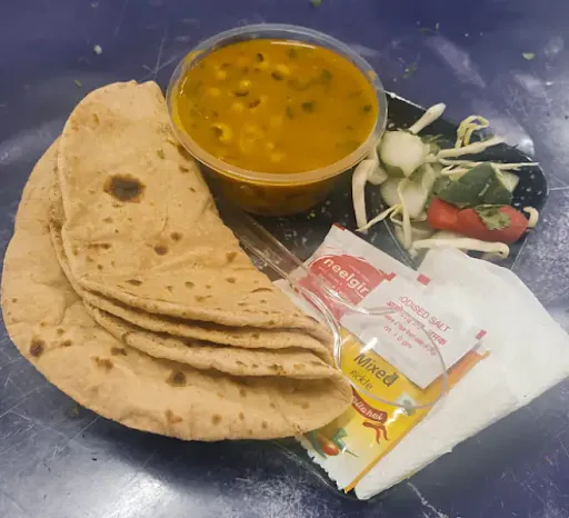 Dal/ Veg With Three Chapati