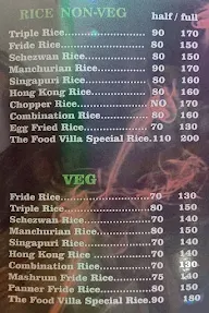 The Food Villa menu 1