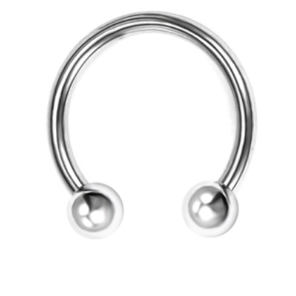 Title 12, Titanium Steel Conical Bend Bar Pointed Lip Nai...