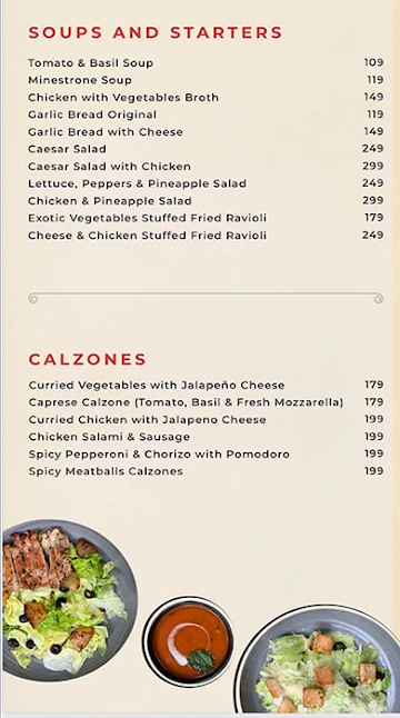 Timpano - The Pasta Shop menu 