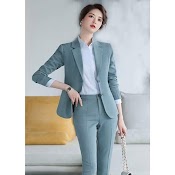 Set Bộ Vest Nữ Công Sở Hàn Quốc Xuân 2021
