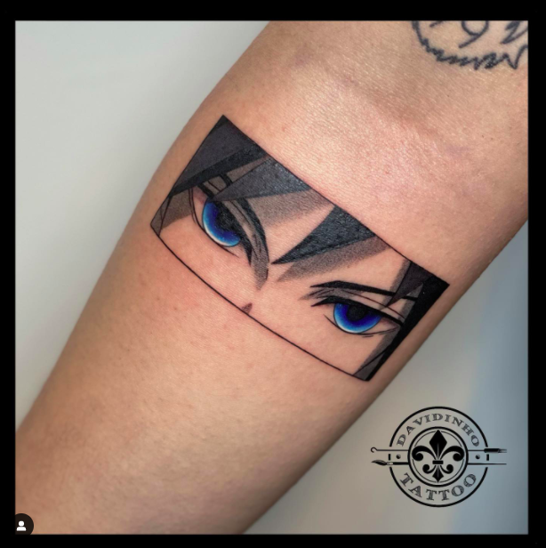 Animated Character’s Eyes Tattoo