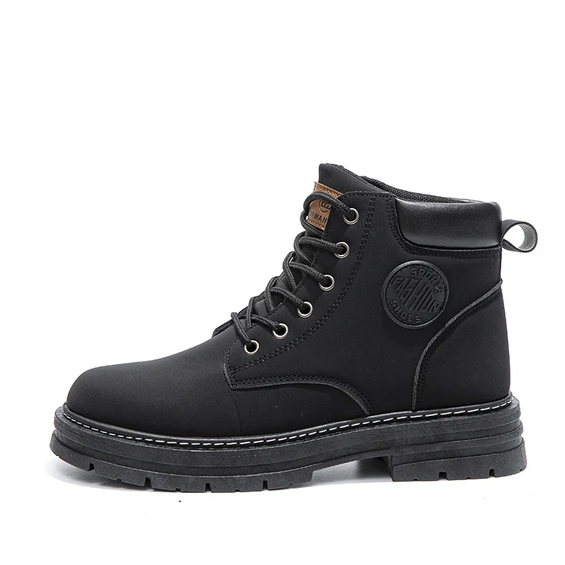Heren winterlaarzen Chunky Mid Heel Schoenen Mode enkellaarzen Comfortabele en stijlvolle schoenen voor de winter