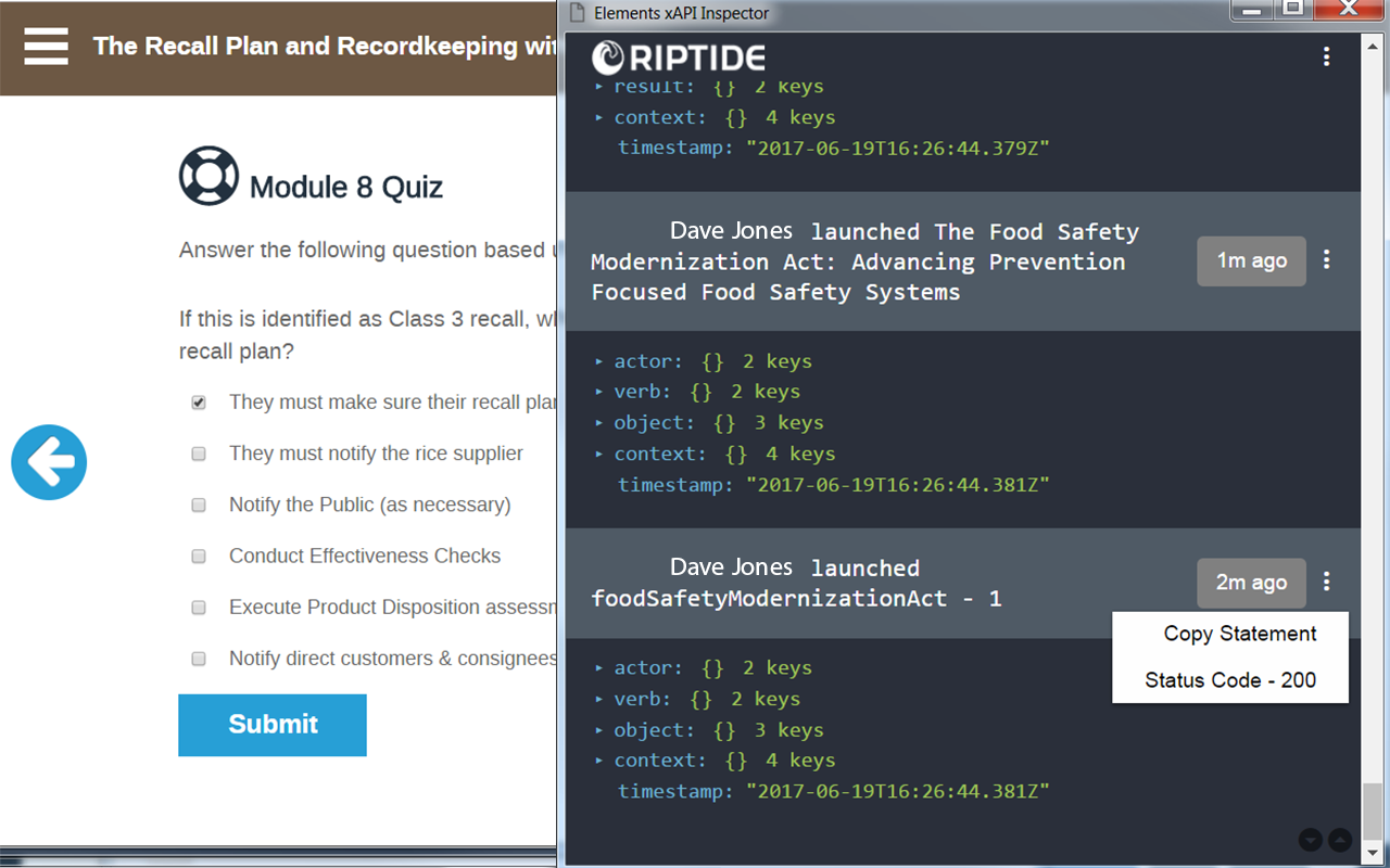 Elements xAPI Inspector Preview image 4