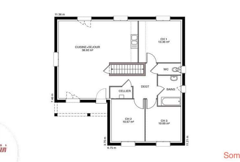  Vente Terrain + Maison - Terrain : 653m² - Maison : 108m² à Agnières (80290) 