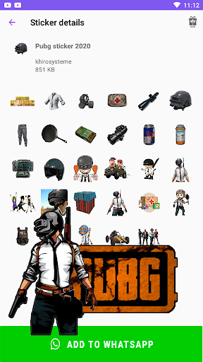 PUBG Stickers for WhatsApp  WAStickerApps 2020✅