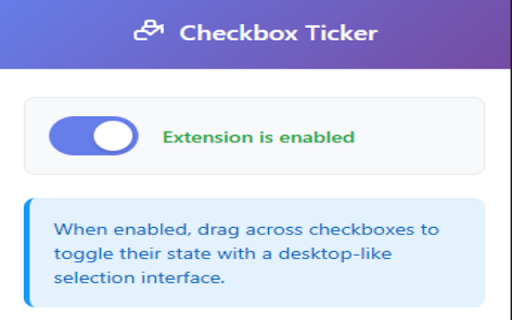 Drag to Select Checkboxes