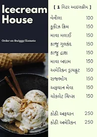 Icecream House menu 1
