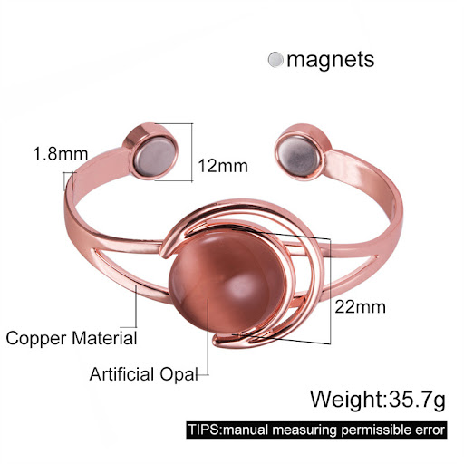 Title 5, Womens Vintage Magnet Bronze Bracelet Pain Rel...