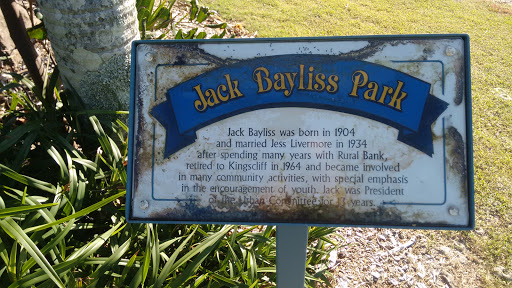 Jack Bayliss Park Plaque