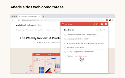 Todoist para Chrome