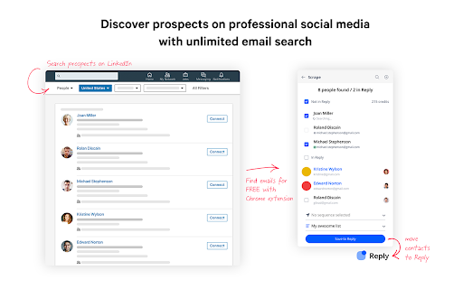 Discover prospects professional social media unlimited search 