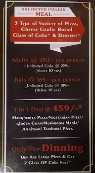 Neo Politan Pizza menu 1