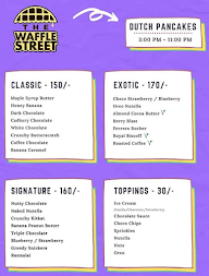 The Waffle Street menu 4