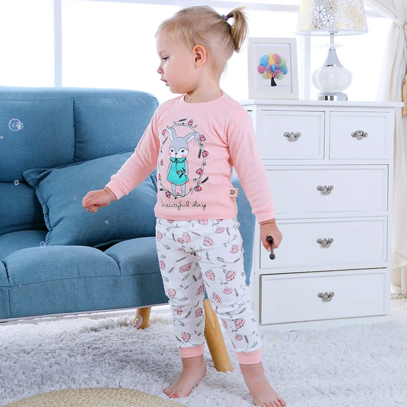 Pigiama termico a maniche lunghe per bambini Set biancheria intima per neonati Abbigliamento da notte per bambini Morbido e caldo per l'inverno