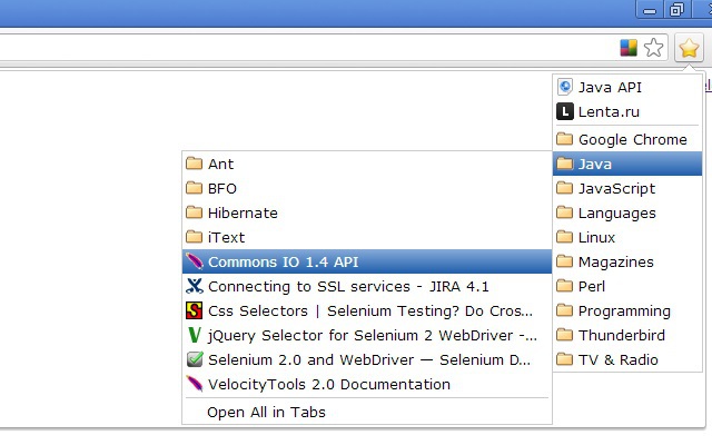 Bookmarks Menu Preview image 1