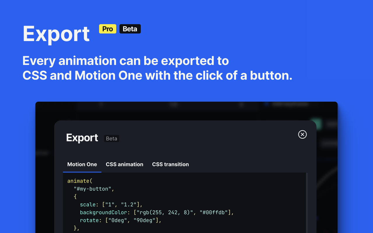 Motion DevTools Preview image 6