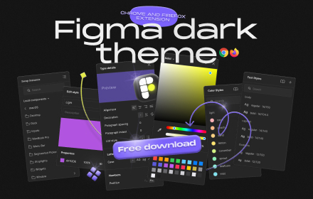 Figma Dark Theme Preview image 0