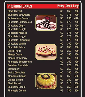 Bake N Nuts menu 