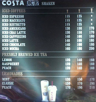 Costa Coffee menu 3