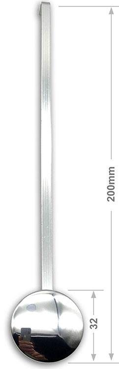 Pendulum Rod & Bob, 32mm silver