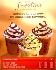 Costa Coffee menu 1