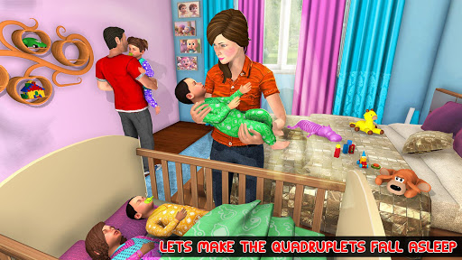 Virtual Mother Baby Quadruplets Family Simulator screenshots 12