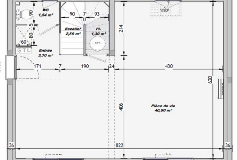  Vente Terrain + Maison - Terrain : 400m² - Maison : 93m² à Puygiron (26160) 