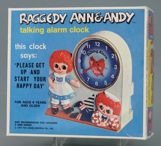 raggedy ann and andy talking alarm clock