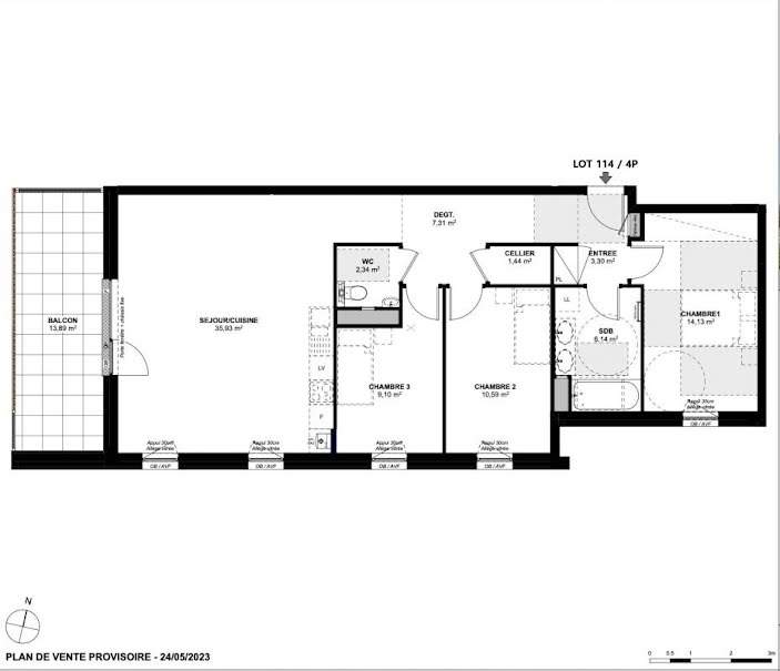 Vente appartement 4 pièces 90 m² à Barr (67140), 397 900 €