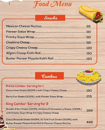 Jooskart menu 