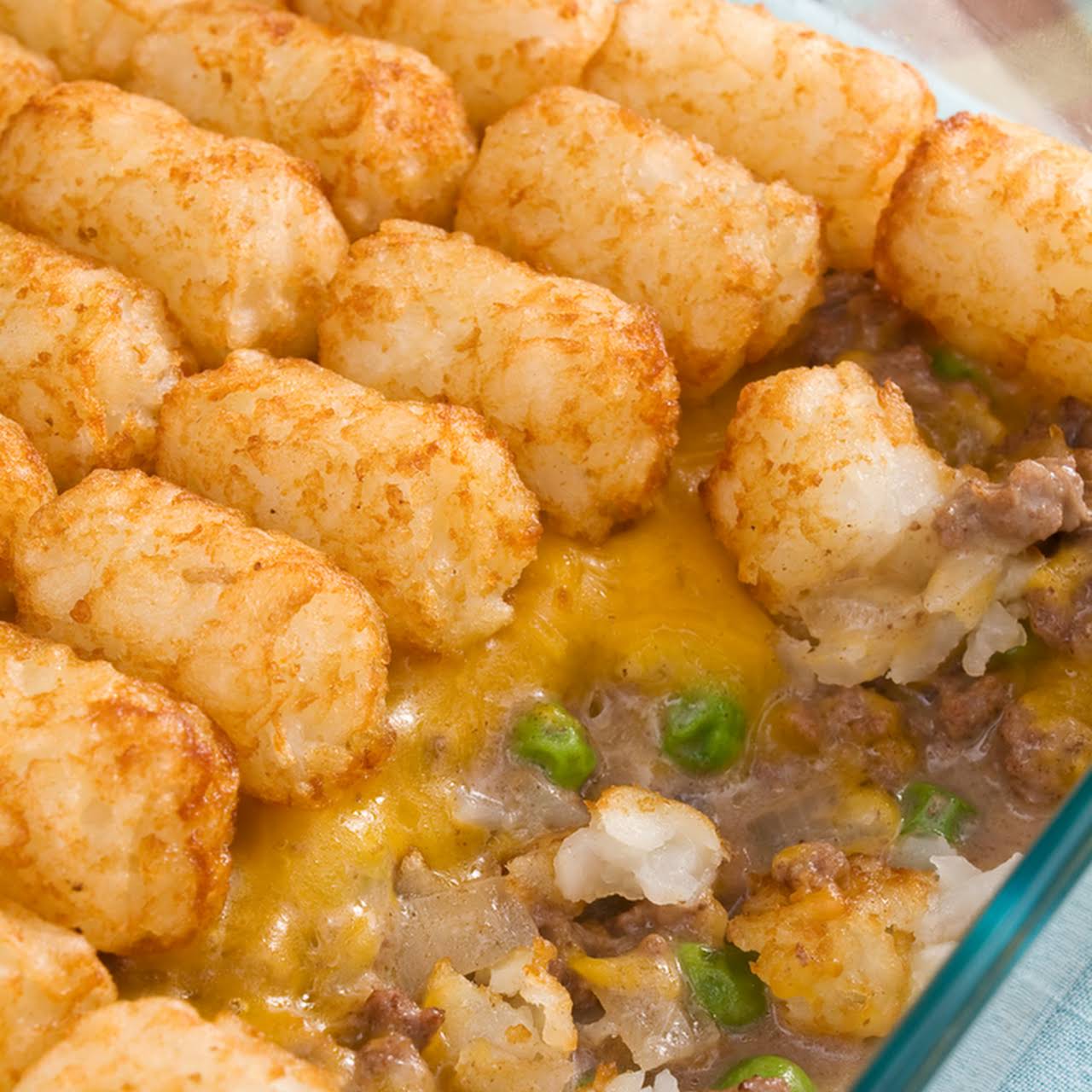 Easy Crock Pot Chicken Bacon Ranch Tater Tot Casserole - Suburban Simplicity