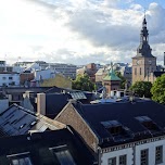 downtown Oslo with the Oslo Cathedral in Oslo, Norway 